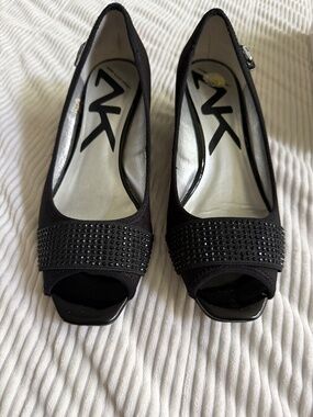 Anne Klein Wedge Dress Shoe with Rhinestones